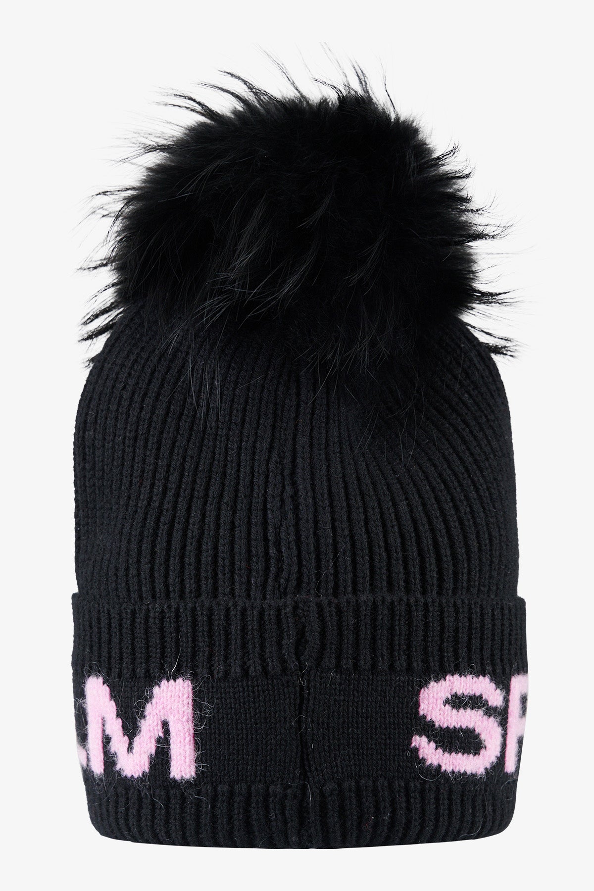 Knit Beanie with Real Fur