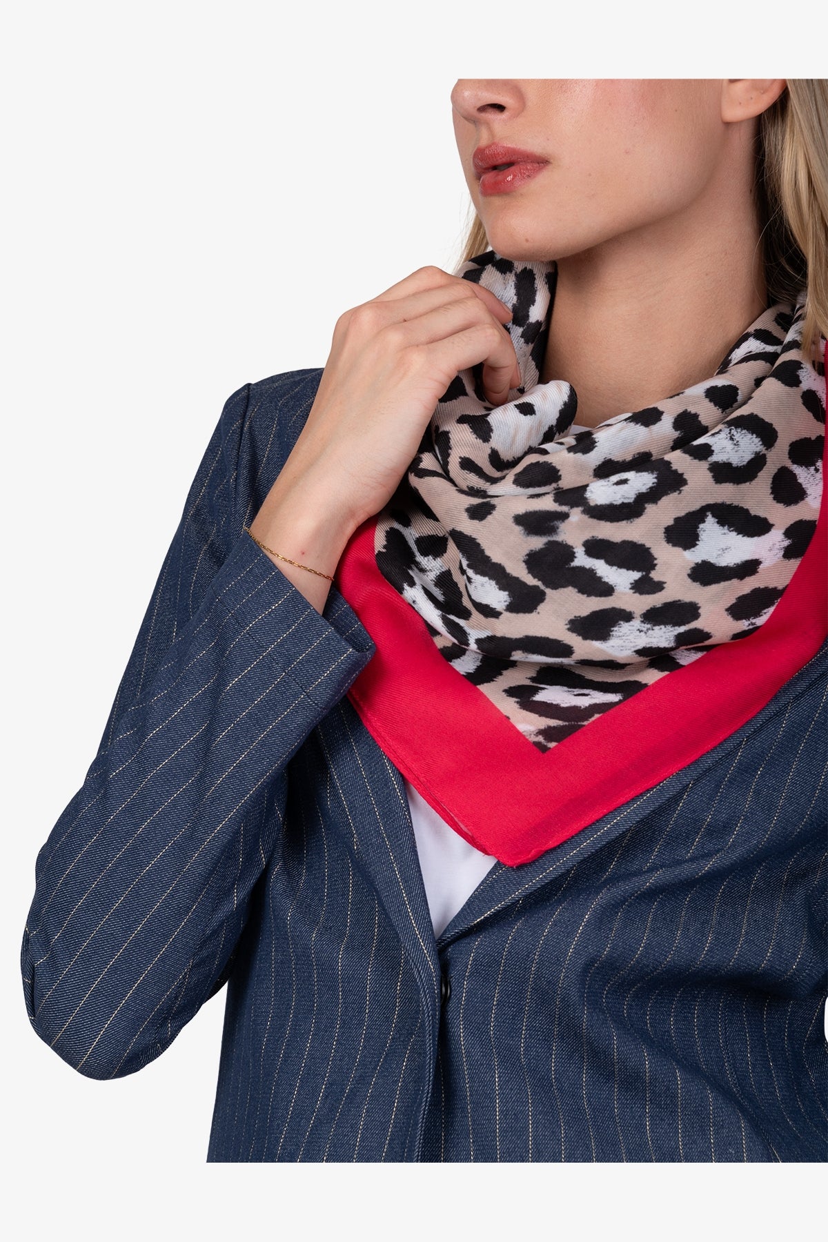 Scarf with Abstract Leo Design