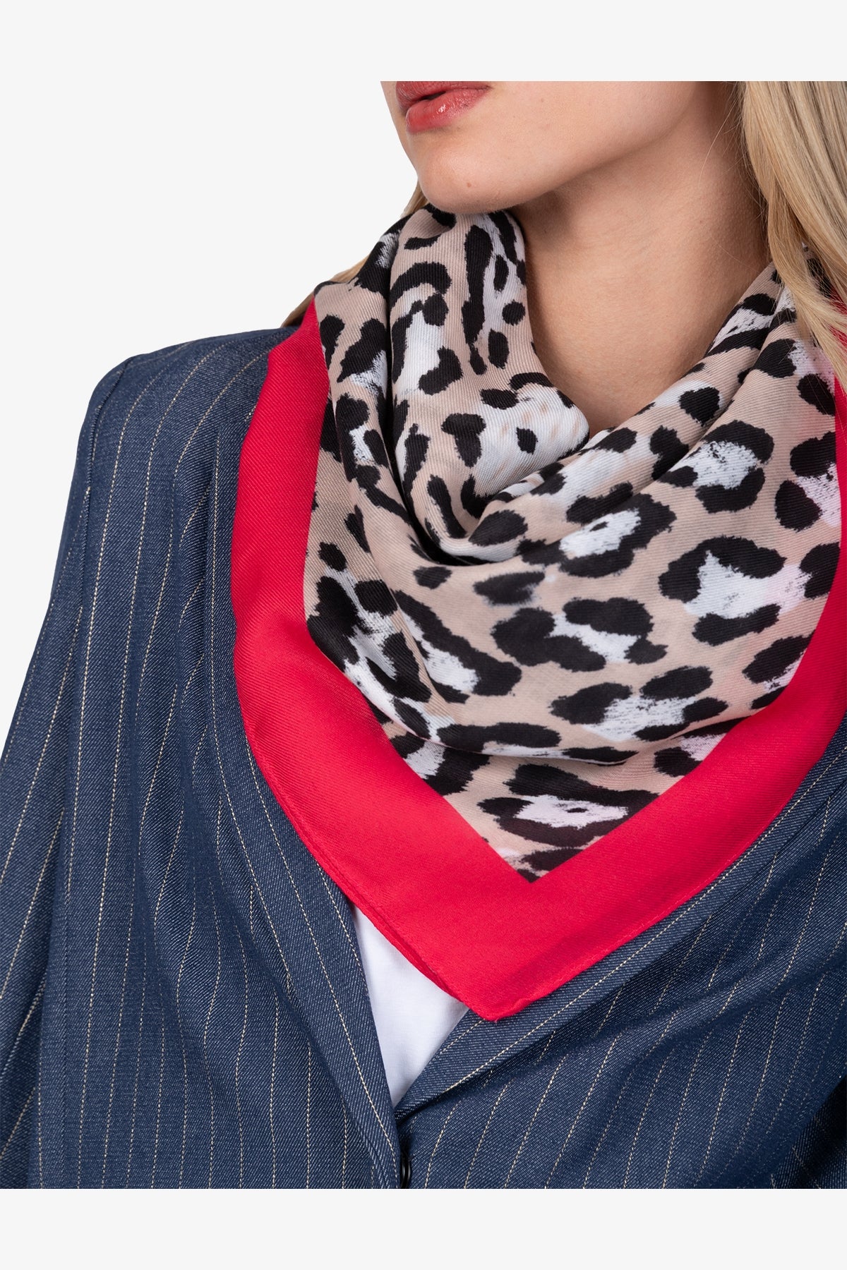 Scarf with Abstract Leo Design