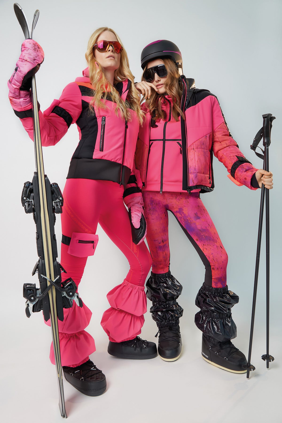 Padded Jacket with Contrast Stripes