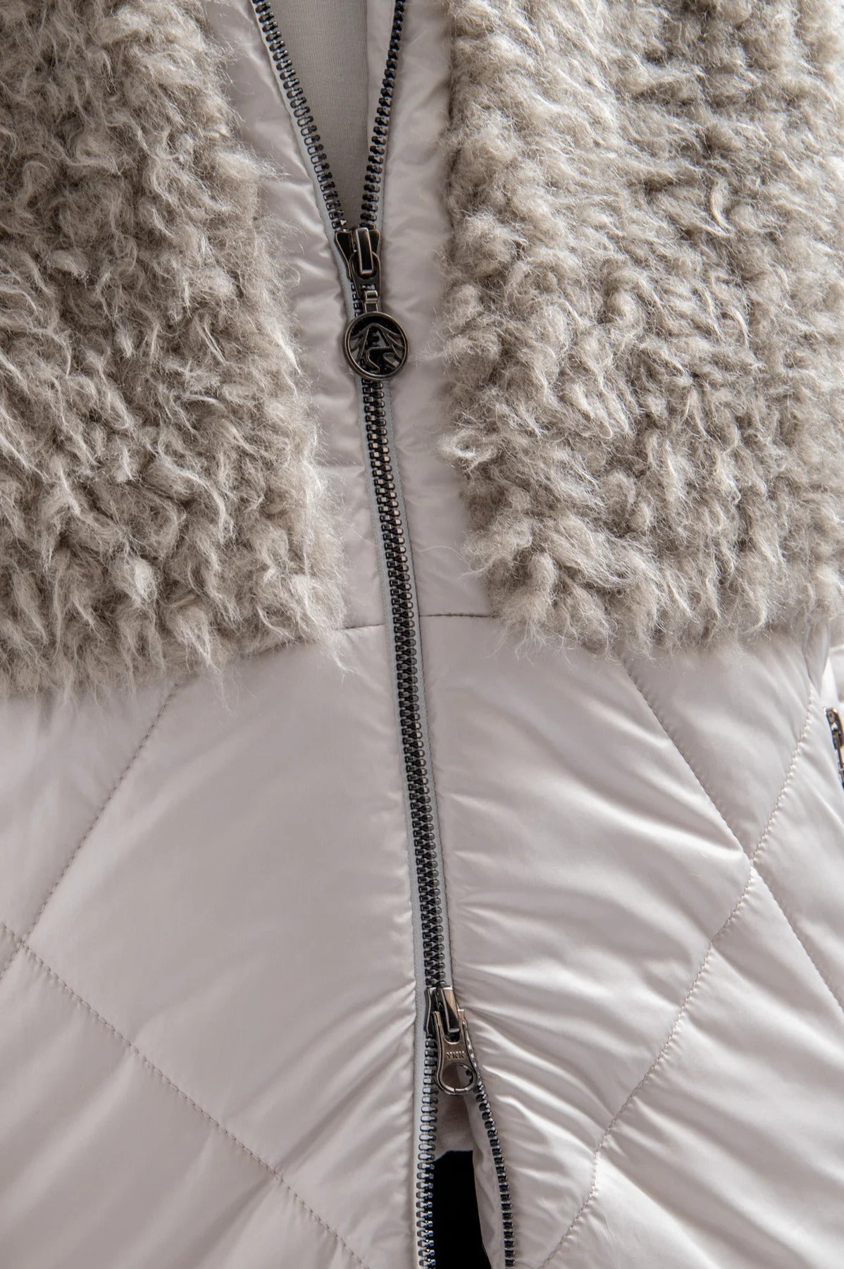 Padded Coat with Plush Cape