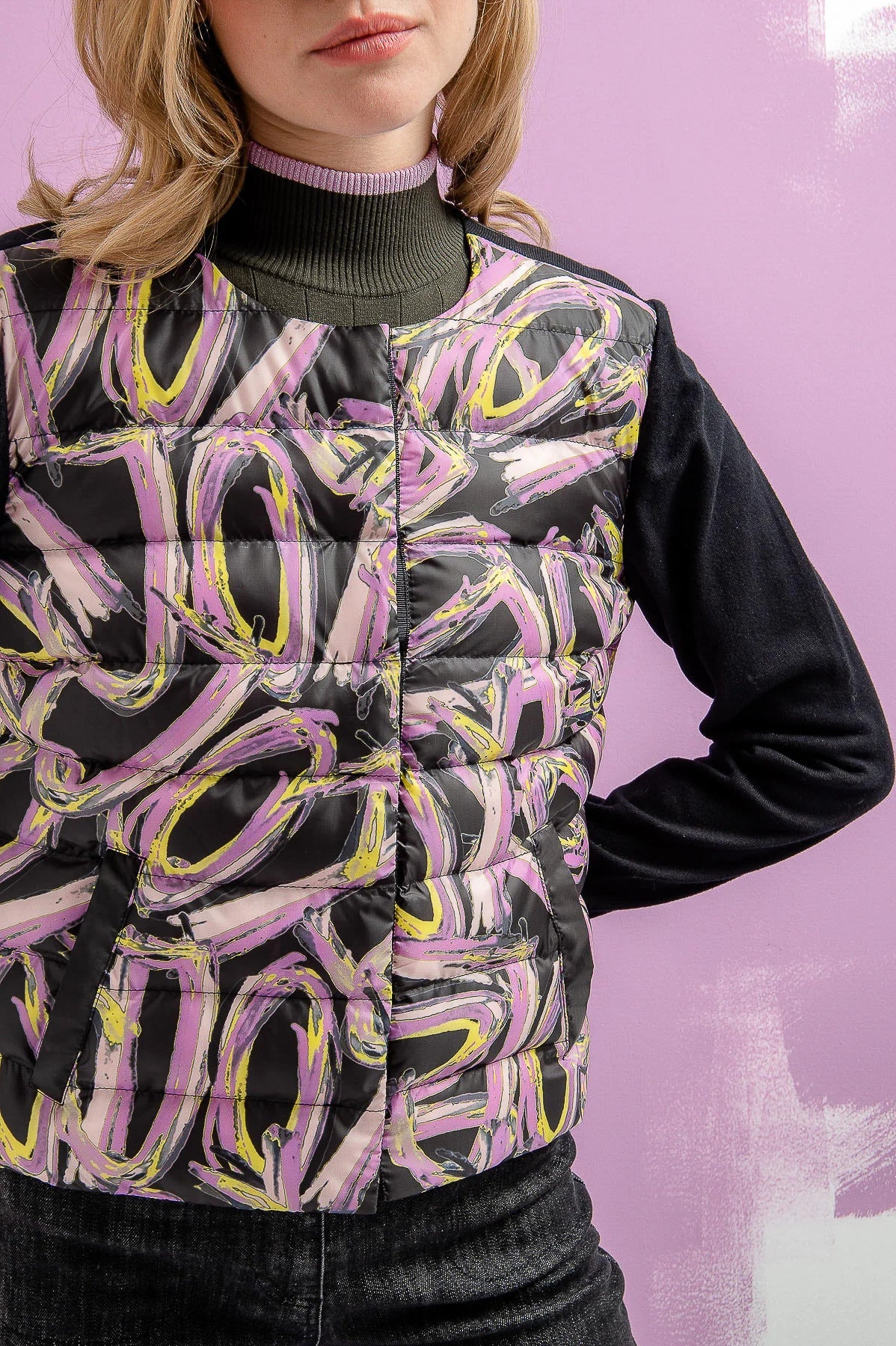 Jacket with a Padded Front