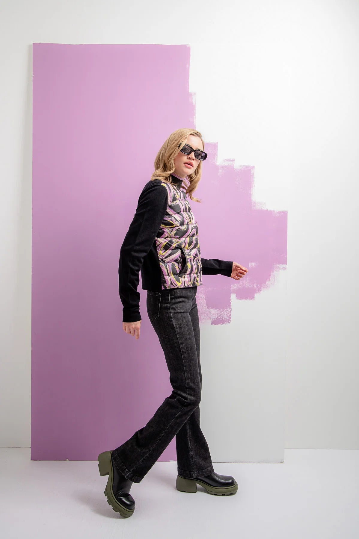 Jacket with a Padded Front