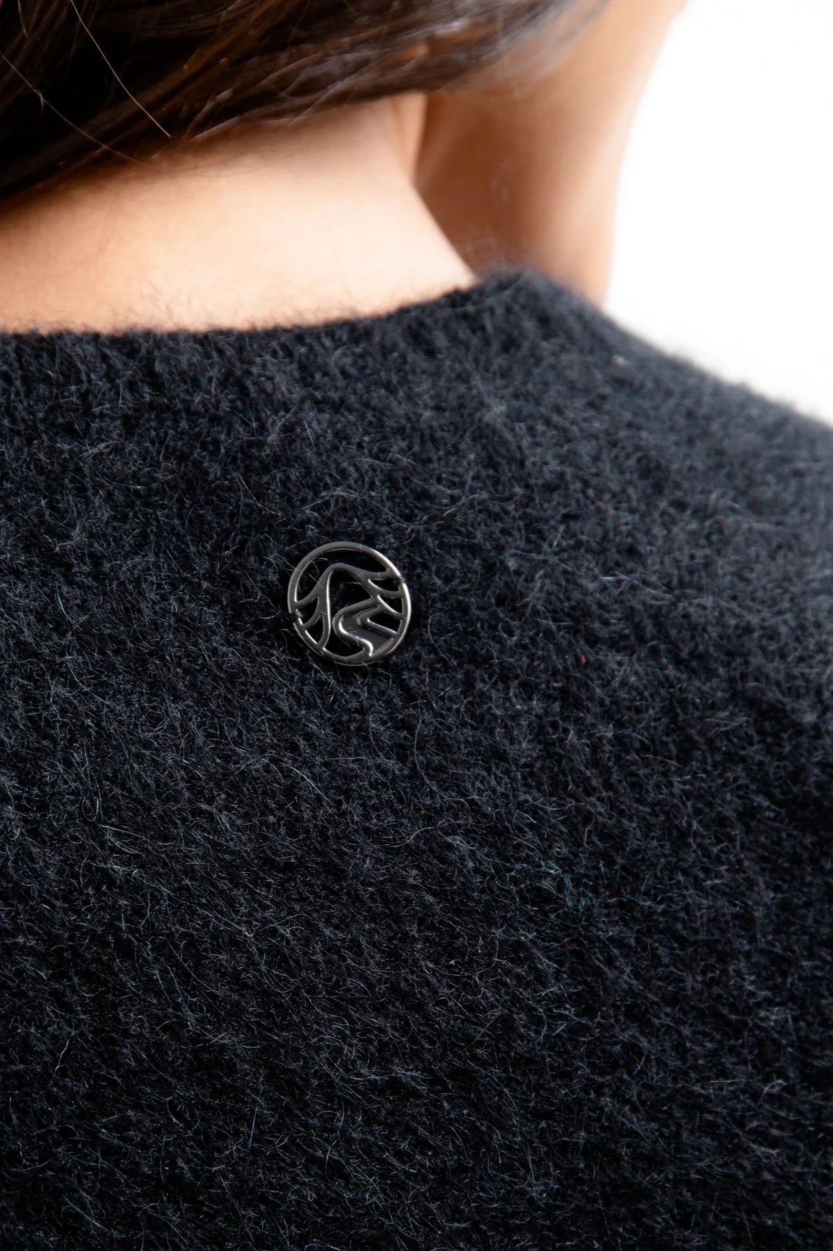 撞色條紋拼接不對稱鬥篷