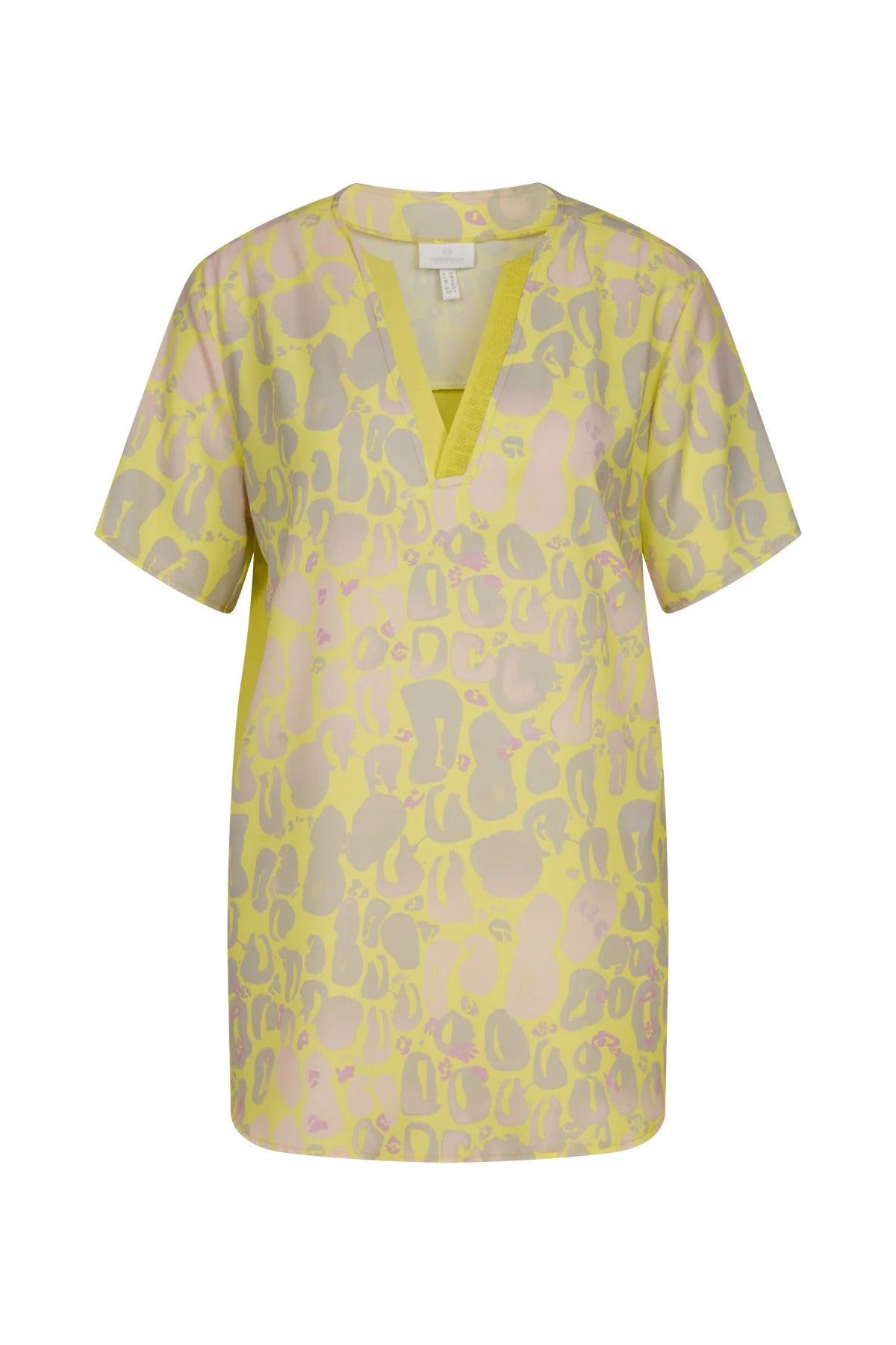 Blouse Shirt with All-over Print