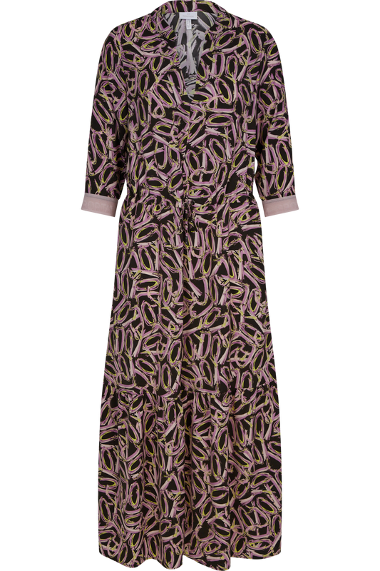 Shirt Dress with Geometric Print
