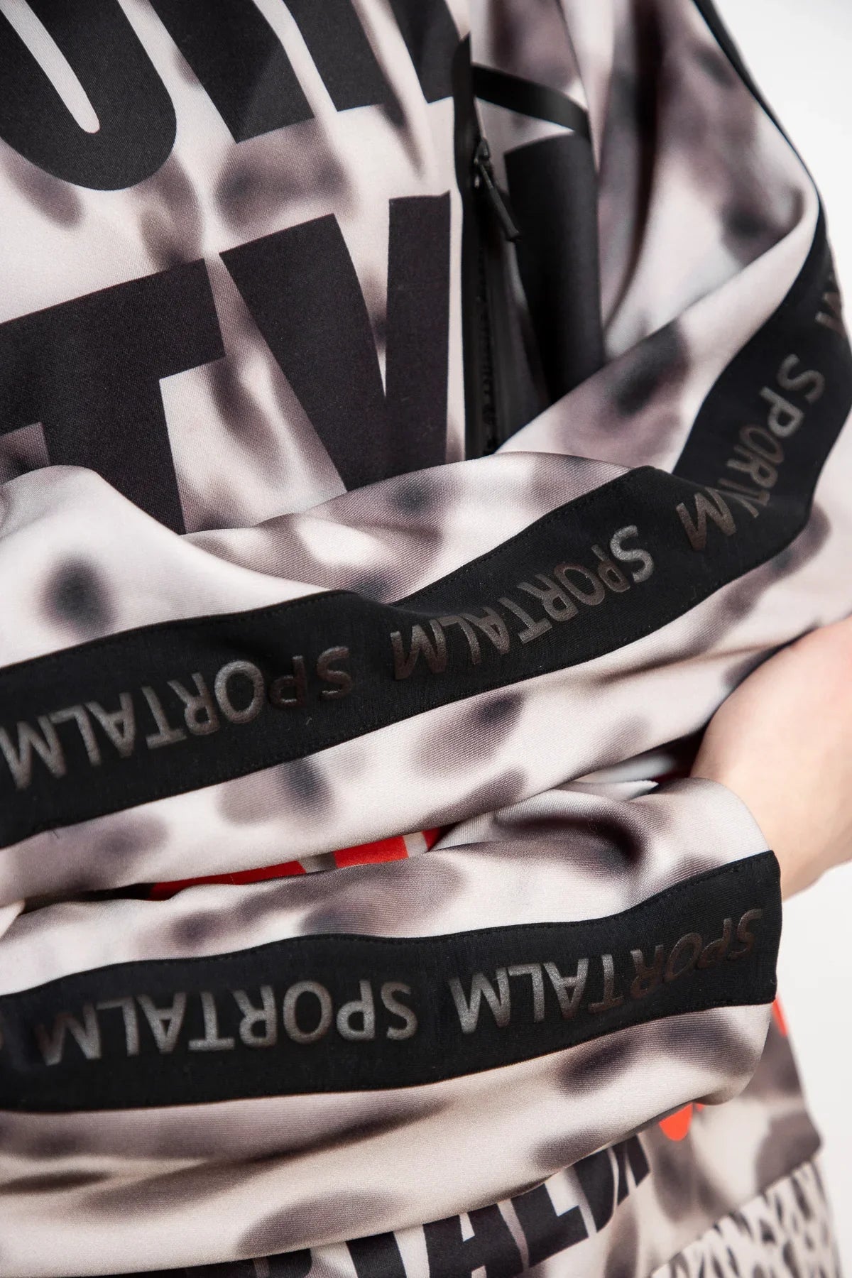 Sweatshirt with Mixed Print