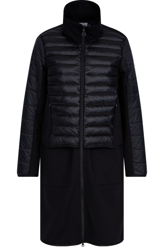 Long Jacket with Quilted Front