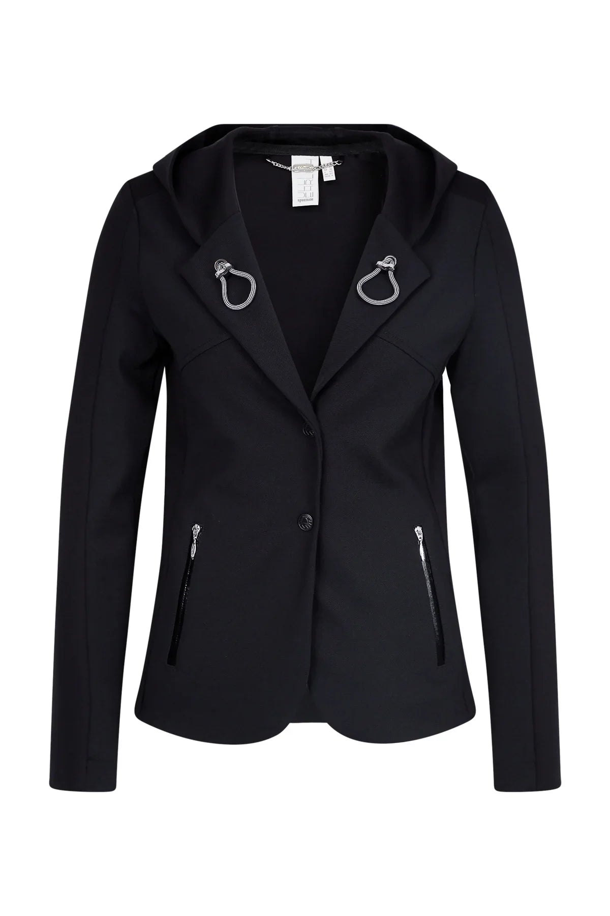 抽繩兜帽休閒西裝外套