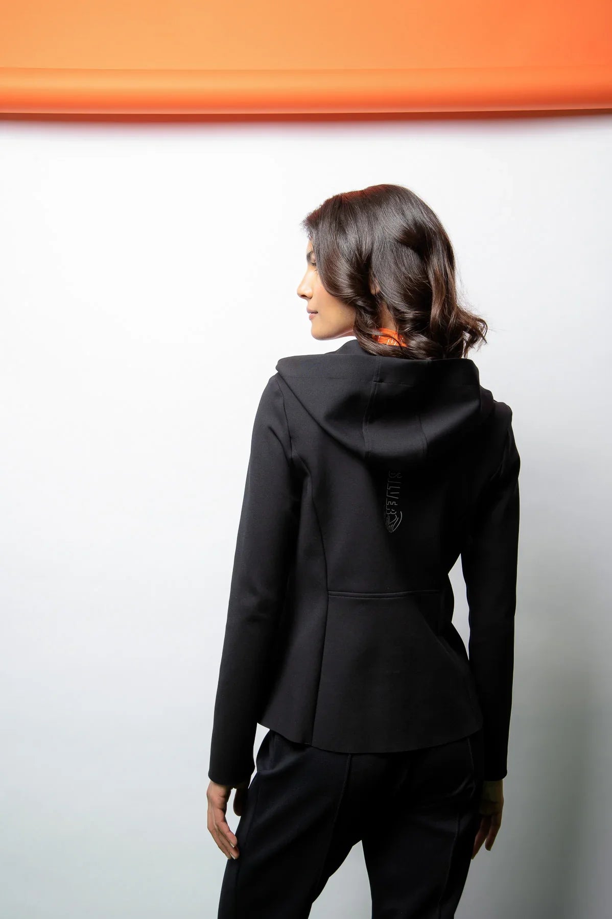 抽繩兜帽休閒西裝外套