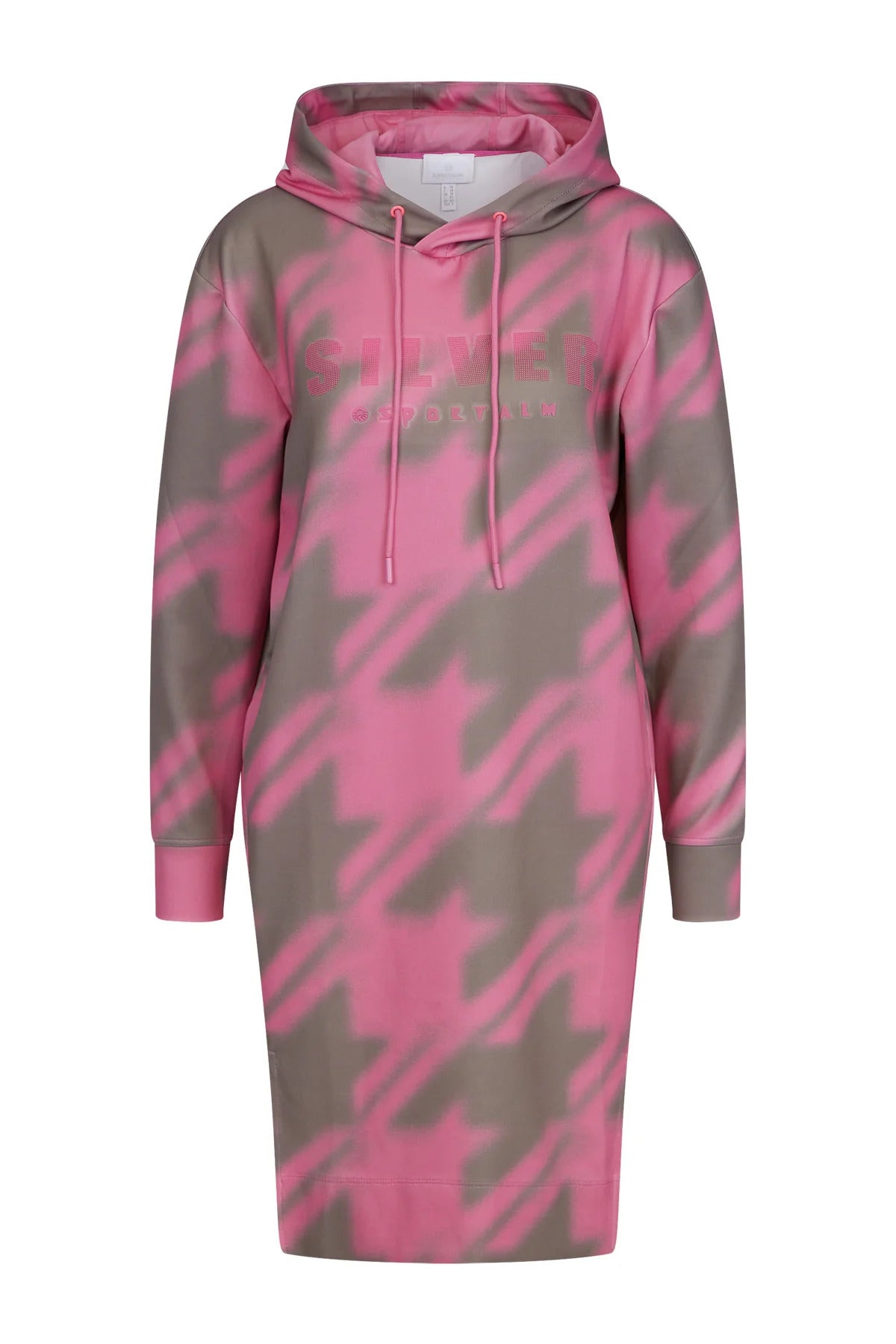 Hooded Dress with All-Over Print