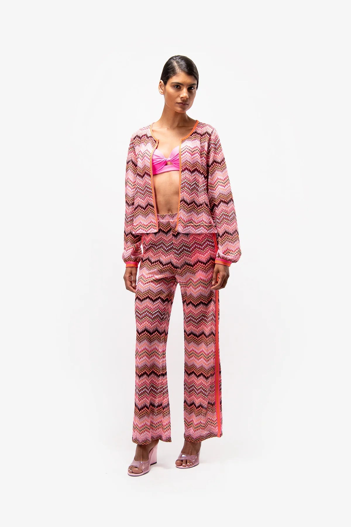 Light Jacket with Zigzag Pattern