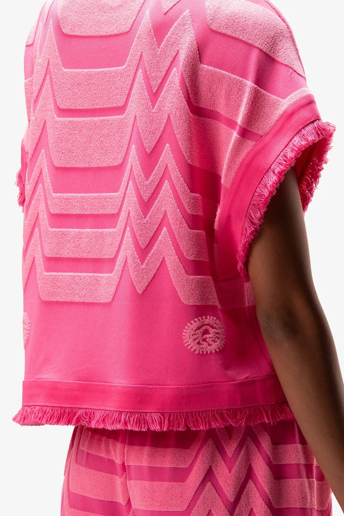 Shirt with Terry Jacquard