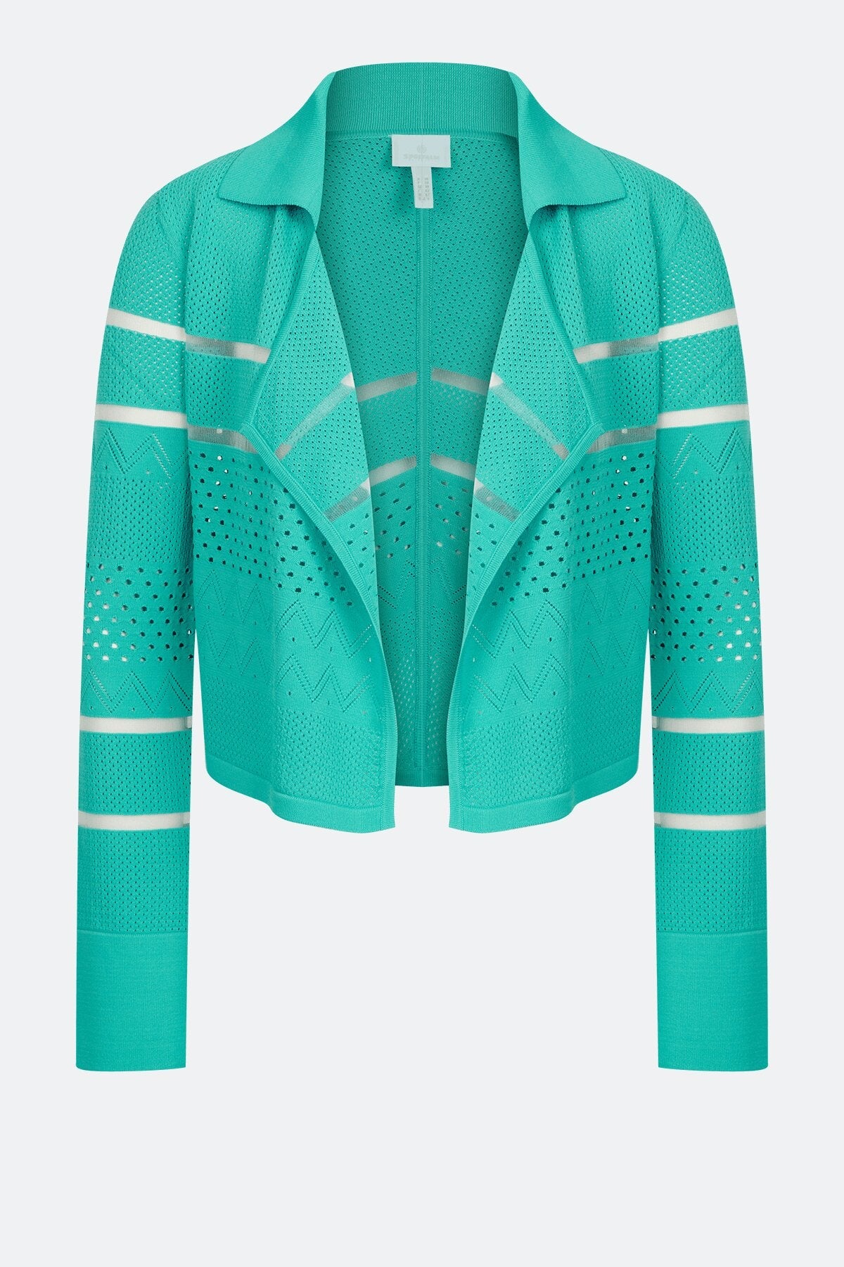 蕾丝拼接针织开衫