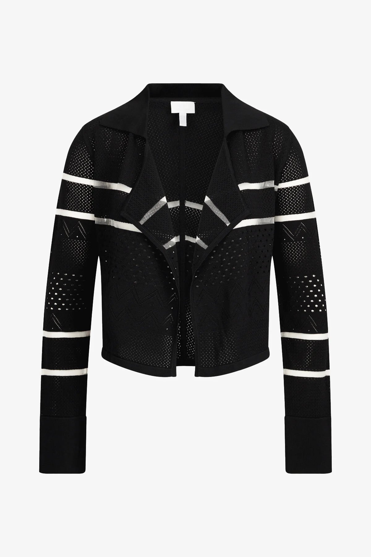 蕾丝拼接针织开衫