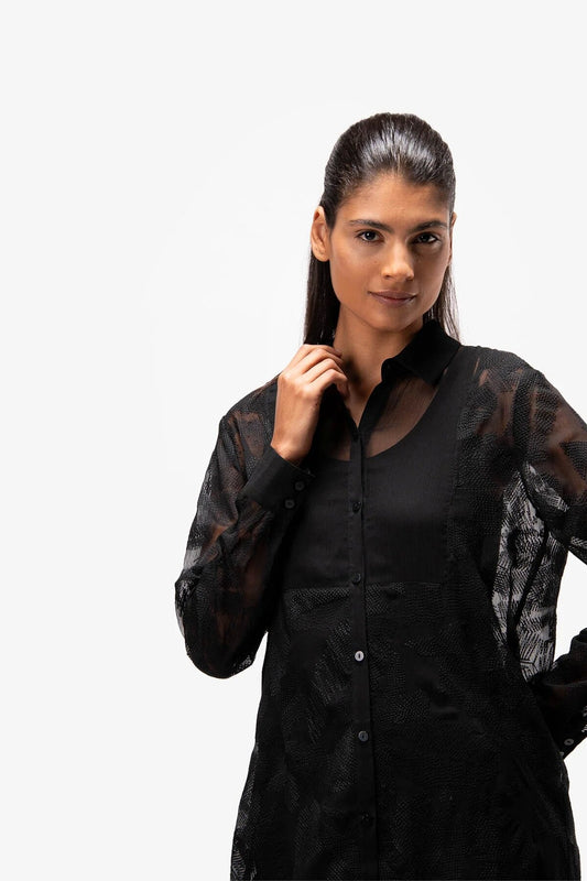 Embroidered Long Blouse