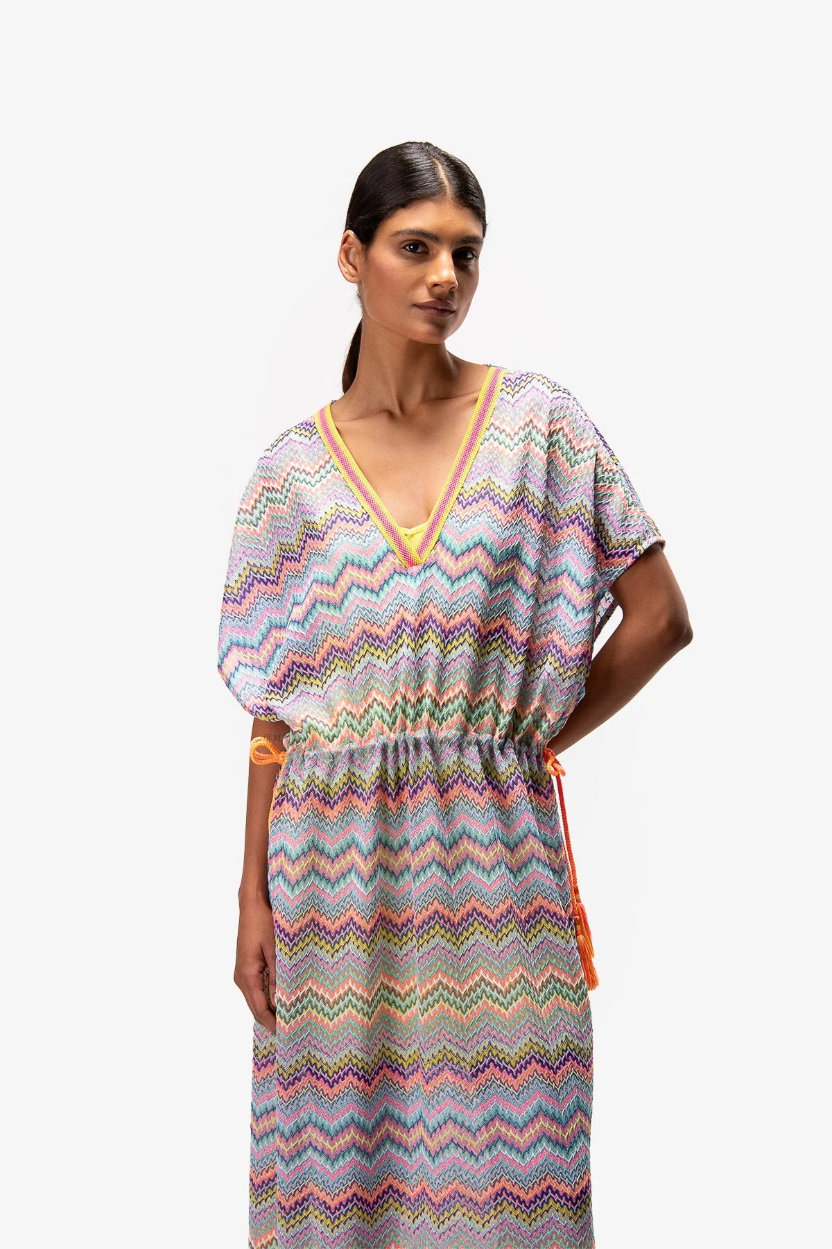 Dress with Zigzag Pattern