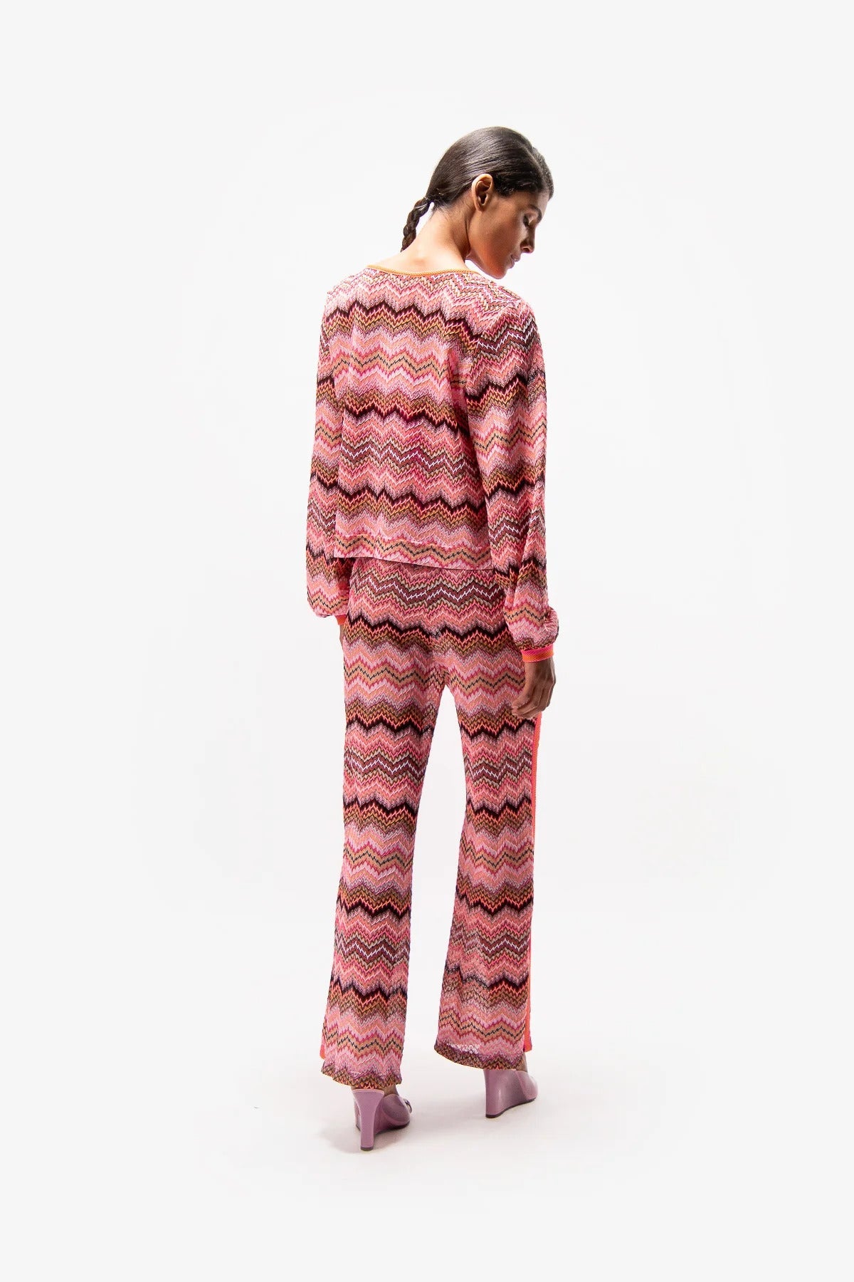 Pants with Zigzag Pattern