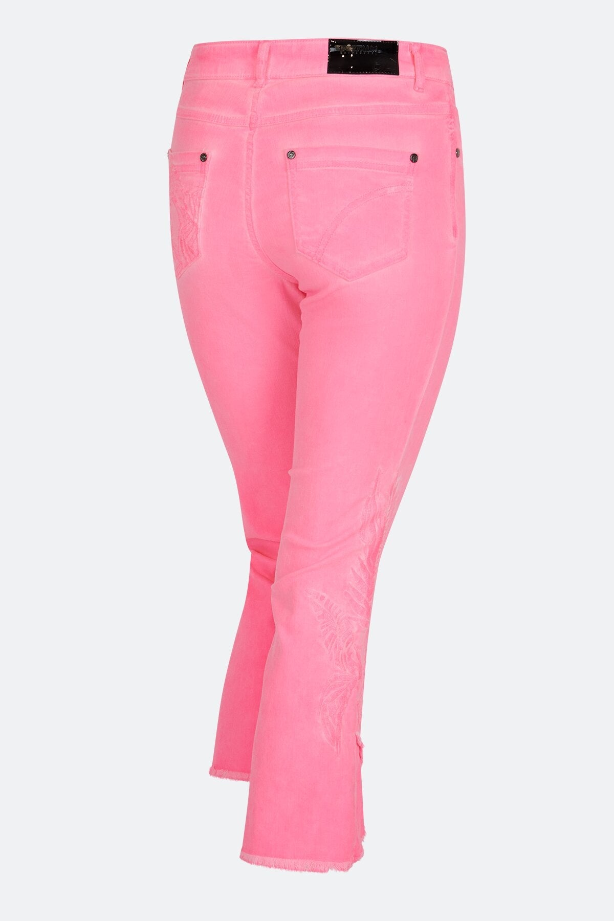 刺绣牛仔九分裤 